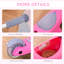 Rangement pour scooters pour enfants, rose, 22 x 9,5 x 30 po, avec design réglable, métal, rose, PP et métal