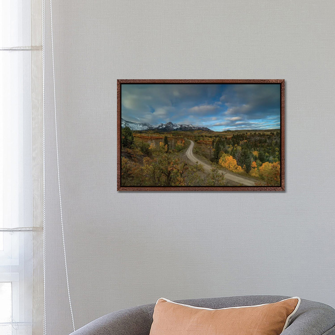 The Road To Adventure von Bill Sherrell - Galerie-verpackte Leinwand Giclée