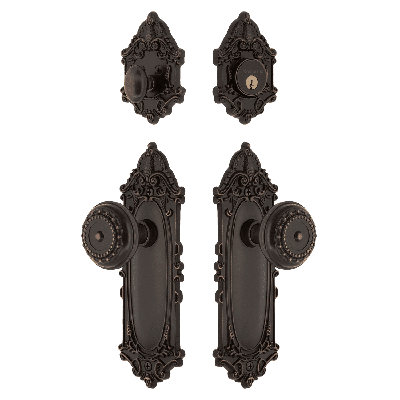 Nostalgic Warehouse Victorian Entry Set with Meadows Knob