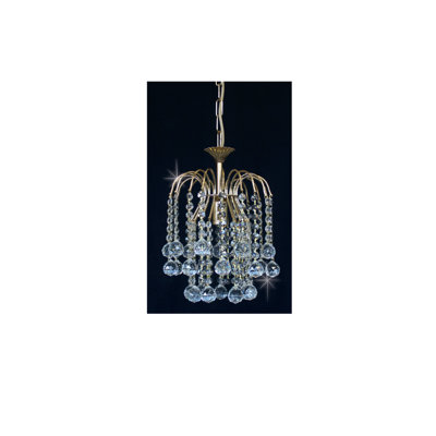 1 - Light Gold LED Crystal Pendant