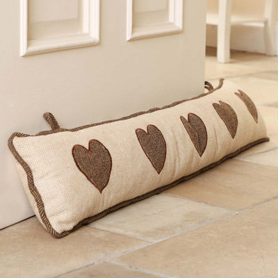 Brookes Heart Fabric Draught Excluder