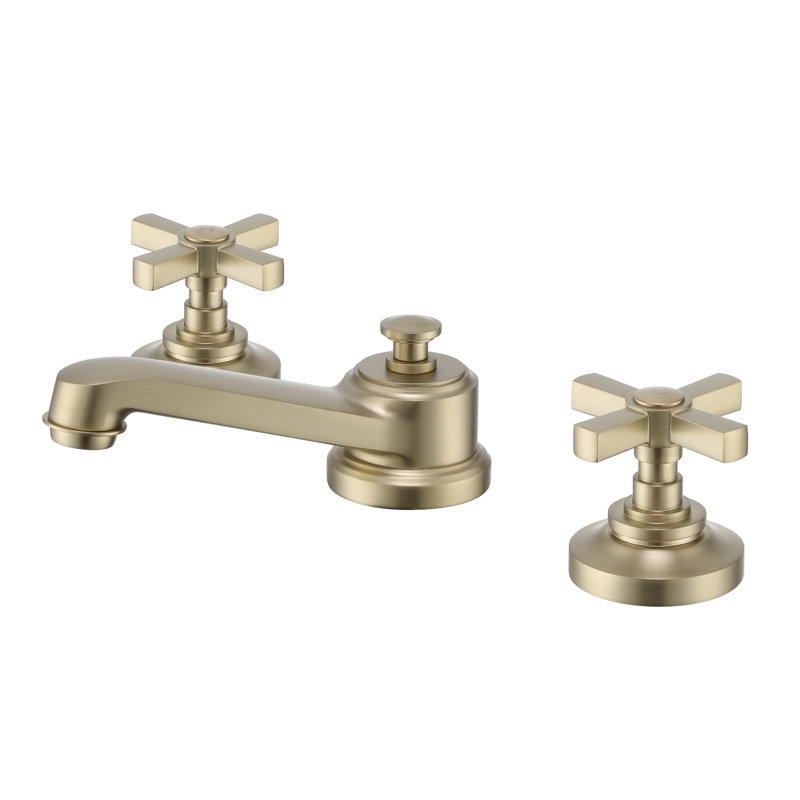 Widespread 2-handle Bathroom Faucet, Gold