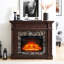 Cherry Electric Fireplace Model - 40.96"W X 12.06"D 45.05"H, Remote Controlled, Adjustable Flames, Smooth, 3D Heating System Operated,