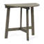 Table en bois, finition grise, demi-ronde, pliable et pratique, demi-ronde avec structure, design