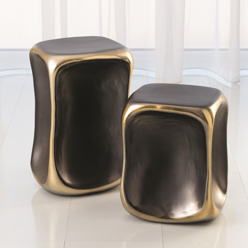 Formation Accent Table-Black/Gold-Lg