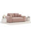 Two-seater square arms loveseat sofa-1560988798