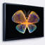 « blue yellow fractal papillon », impression sur toile foncée-26668525-35124782