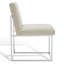 Chaise d'appoint rembourrée en acier inoxydable Athens-1301241972-1213203037