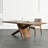 Brown Rectangular Solid Wood Dining Table-1430185731