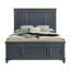 Ensemble de chambre à coucher en bois Semaj avec lit à panneaux Shiplap, commode, miroir et table de chevet-752670158-762806636