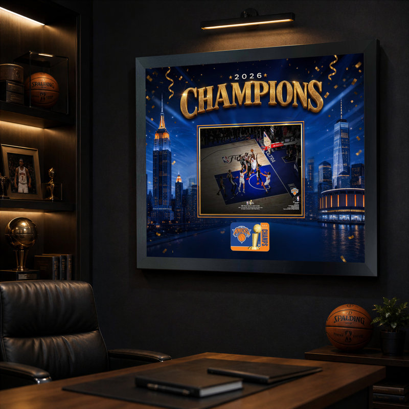 OG Anunoby New York Knicks Game 4 - Cadre photo doré encadré avec cadre photo 22 x 18 po