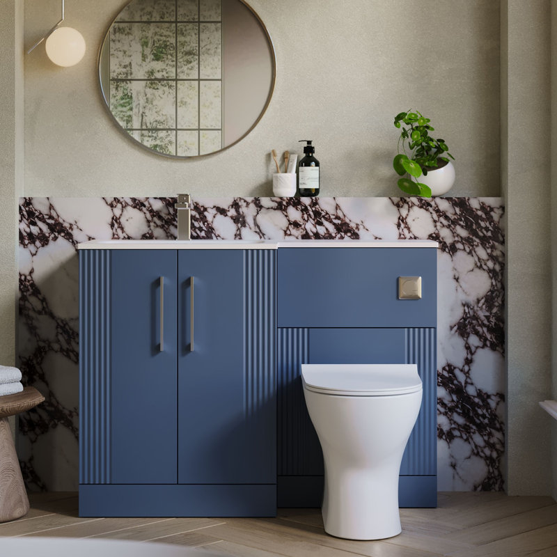 Deco 1105 mm Bathroom Vanity, Satin Blue