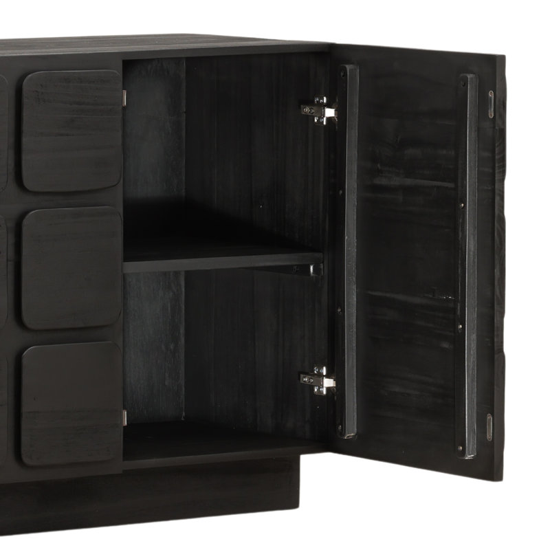 Marika 37" Wide Sideboard, Black, 30" H x 36.5" W X 18" D