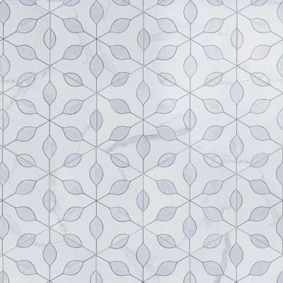 Alicante  Hexagon 7.88 In. X 9.45 In. Matte Porcelain Floor And Wall Tile