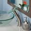 Robinet de lavabo de salle de bain carré avec ensemble de drain-16539077