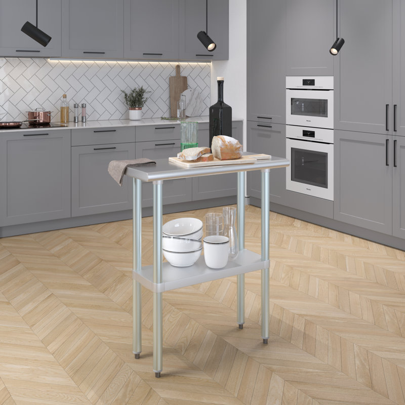 Table en acier inoxydable 14 po x 30 po
