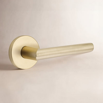 Poignée de porte avec rosette et passage de la porte