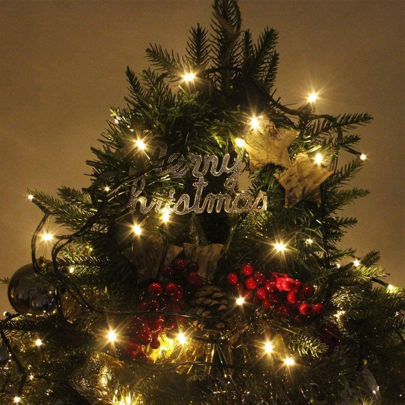 LED Indoor / Outdoor String Lights, 3cm H x 18cm L x 4cm D, Warm White