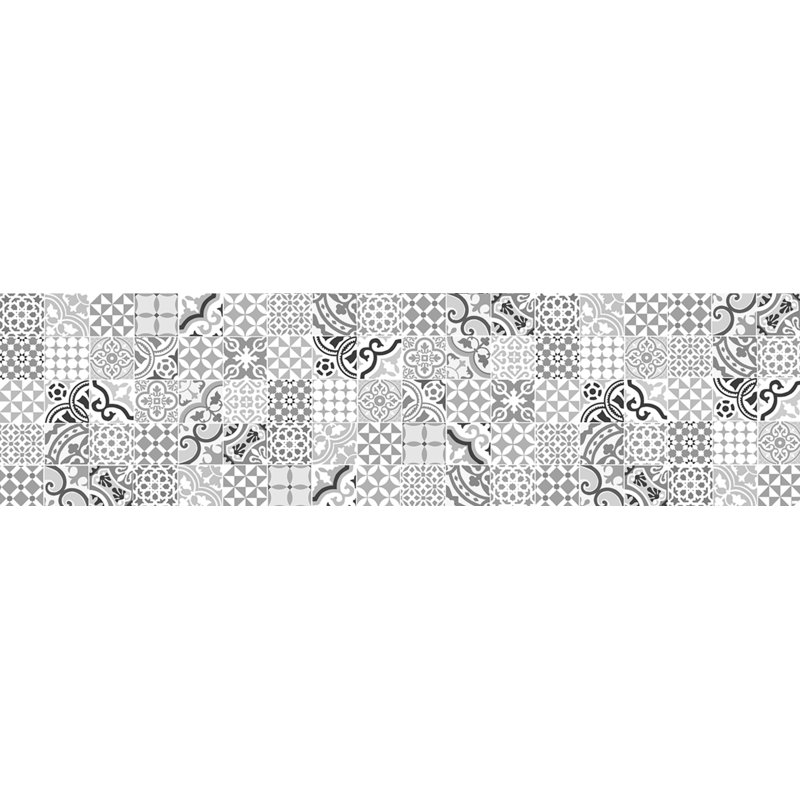 Alantra Vinyl Machine Printed Area Rug, Runner 80 x 300cm