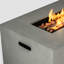 Table d'extérieur pour foyer d'extérieur au propane de 42 pouces - Fabrication en acier, chauffage efficace, flamme réglable, mesures élevées, peu encombrante, facile à nettoyer et à entretenir