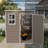6 ft. W x 6 ft. D Outdoor Resin Storage Shed, Waterproof Patio Storage Shed with Window, Lockable Door and Floor, Plastic Large Tool Shed for Garden, Poolside, Lawn, Bike-126592458