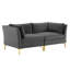 Causeuse en velours Ardent Performance-703329998