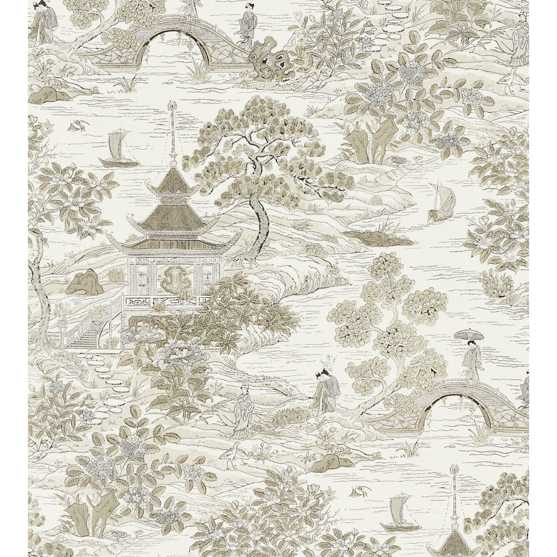Tissu en lin Pacifica Satomi Hand Block, Beige