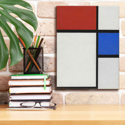 «Estere Composition No.II, with Red and Blue», 1929 sur toile par Piet Mondrian