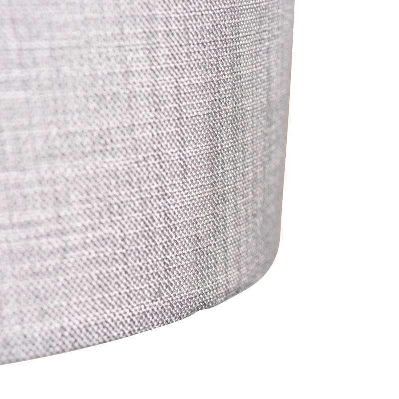 Durham 3 - Light Drum Shade Chandelier, Silver Grey