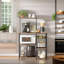 Angelicque Industrial 4 Tier Kitchen Baker's Rack With Shelves and Hooks