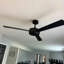 Ventilateur de plafond industriel noir à 3 pales de 52 po avec télécommande Vaczon