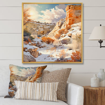 Canyon Winter Scenery sur toile