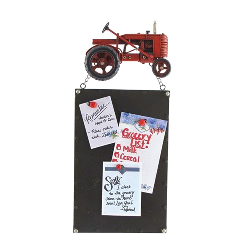 Industrial Transportation Wall Decor on Metal, 1, Red
