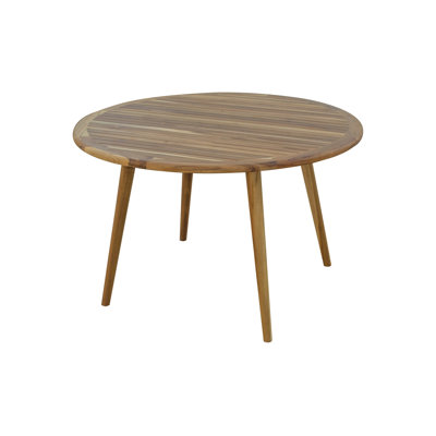 Teak Round Solid Wood Dining Table