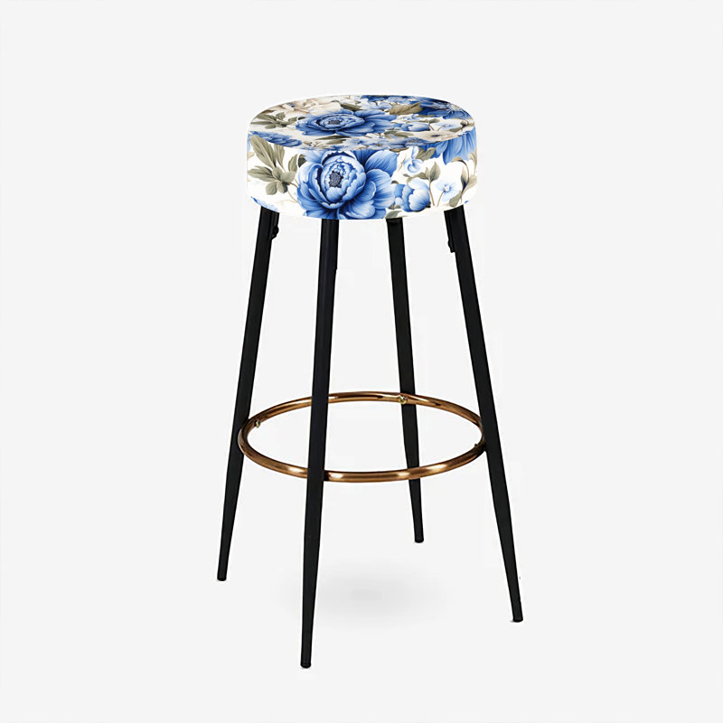 Ensemble de 2 tabourets de bar Blue Renaissance Florals