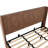 American Design King Bed Frame With Lift Storage, Double Hydraulic Rod Lifting, Flying Wing For Beauty Style Exquisite Headboard Design, Overall Corrugated