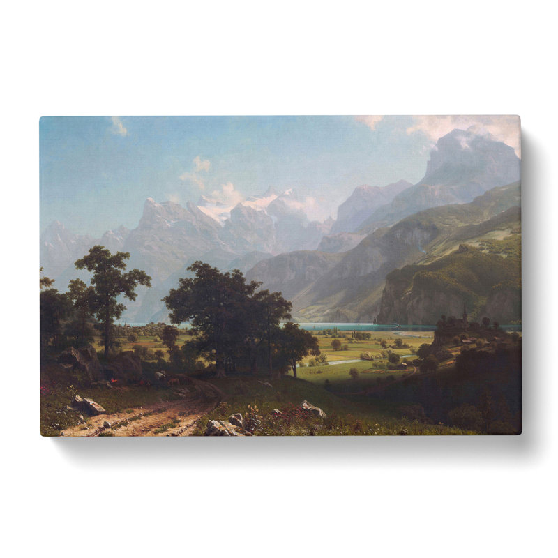 Lake Lucerne by Albert Bierstadt - Wrapped Canvas Print, 35cm H x 50cm W x 3cm D
