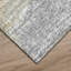 Tapis intérieur / extérieur en polyester tissé à la machine abstrait beige-87382203