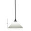Mini-luminaire suspendu à tige avec finition en laiton nouvel âge et verre mousseline blanc-22608280-22608282