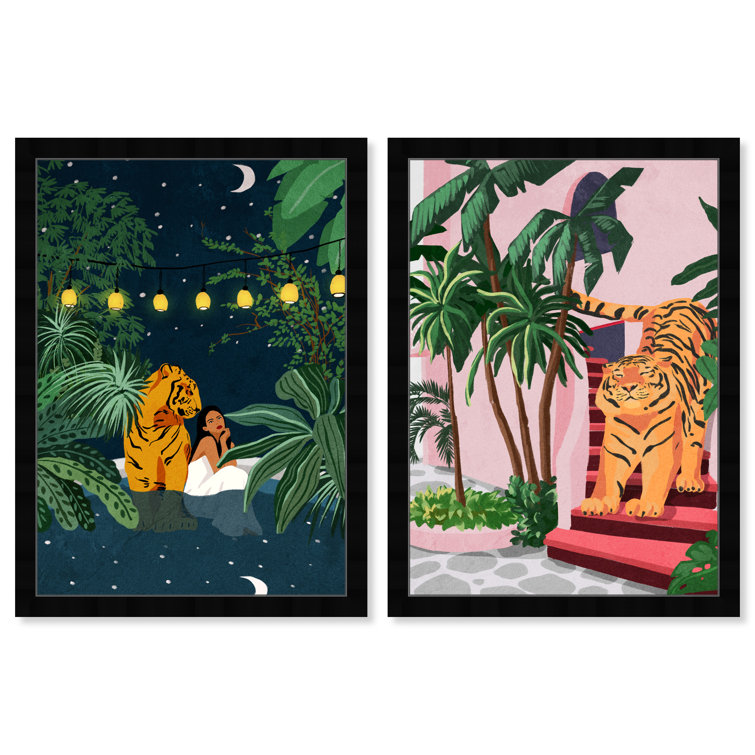 Wynwood Studio Designer Books Framed Print Wall Art, 15 x 21