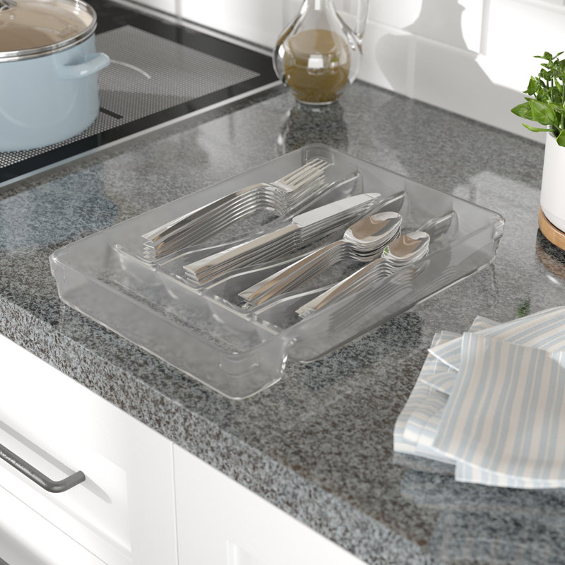 Boîte de rangement à 5 compartiments pour couverts