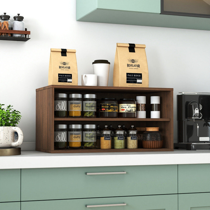Organisateur de rangement empilable et peu encombrant pour cuisine, salon, bureau
