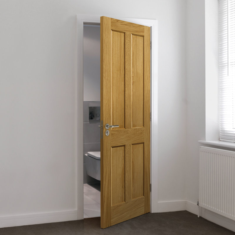Derwent Oak Fire Door Unfinished, 198.1cm H x 76.2cm W x 4.4cm D
