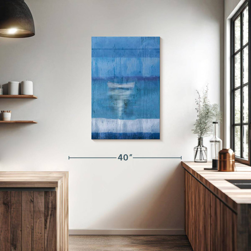 Avery Blue Boat, 36" H x 24" W
