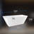 66" X 29.5" Freestanding Soaking Acrylic Bathtub