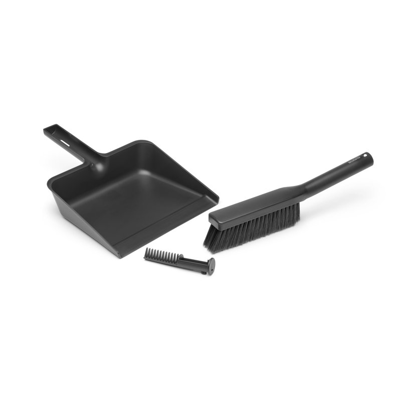SinkSide Dustpan and Brush Set, with Comb
