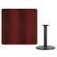 Plateau de table stratifié carré Jack avec base à hauteur de table-1984142530-1984142540