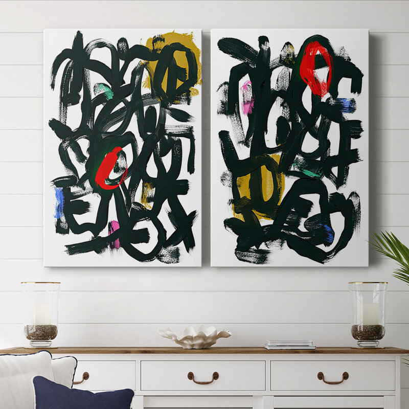 Toile tendue Graffiti Pop I-Premium Gallery - prête à être accrochée, H 12 po x l 16 po