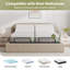 Base de lit réglable intelligente avec matelas en mousse viscoélastique gélifiée de 12 pouces-1796765357