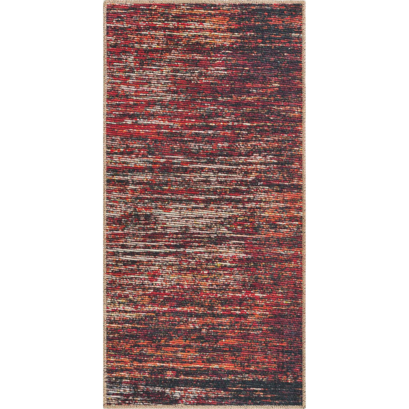 Ikhasa Chenille Abstract Indoor Rug, Rectangle 2' x 4'
